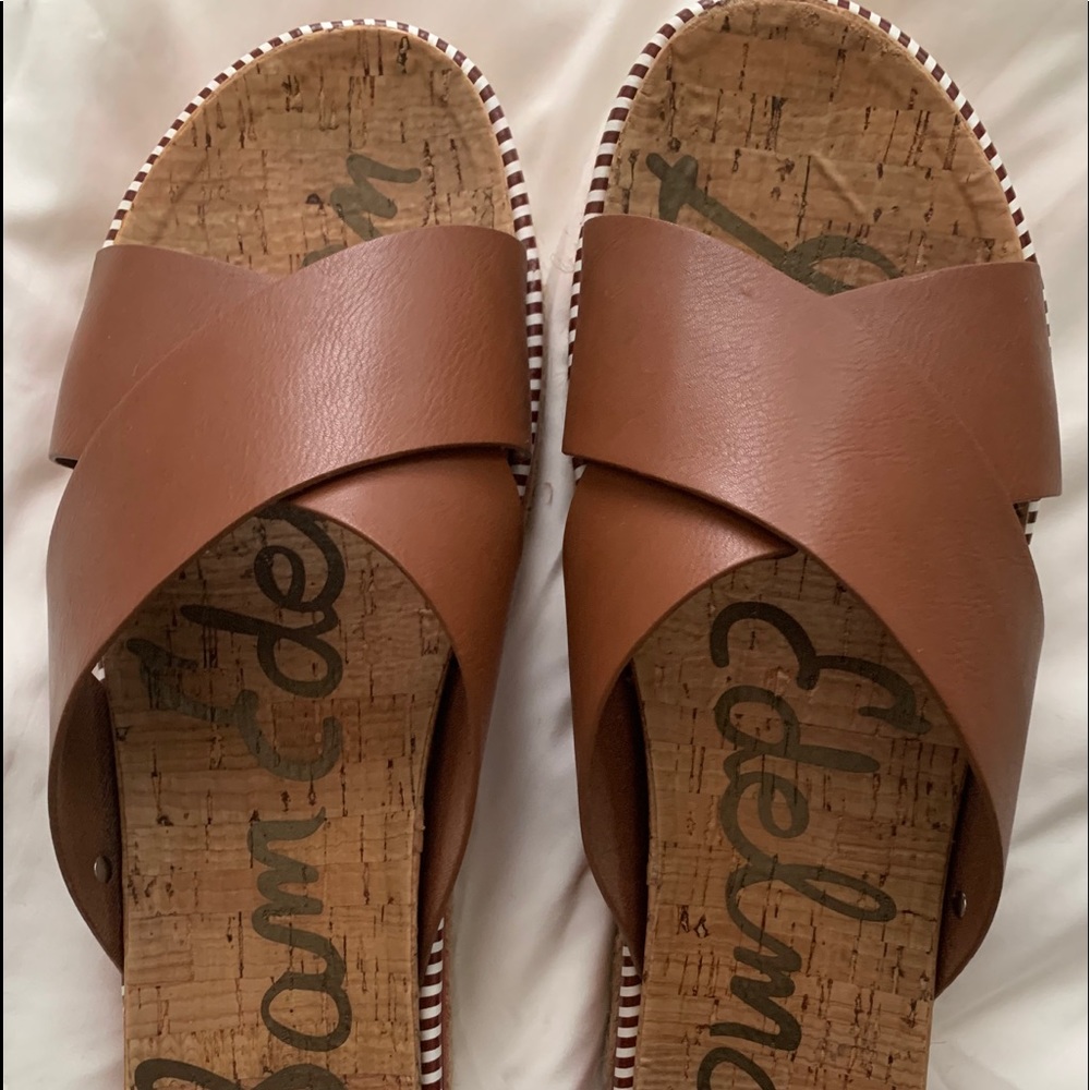 Sam Edelman Leather Slides